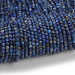 Нитки бусины из натурального ляписа-лазури&nbsp;G-RM2025-D52-4x4mm-B