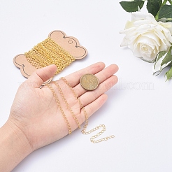 Латунные витой цепочки&nbsp;X-CHC-Q001-5x4mm-G