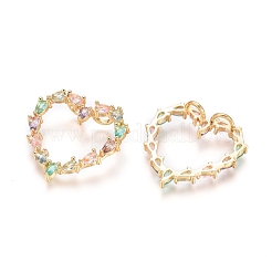 Латунные микро проложить кубического циркония подвески&nbsp;ZIRC-G152-44G