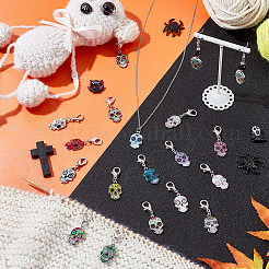 2 комплект подвесных украшений из эмалевого сплава&nbsp;HJEW-AR0001-15