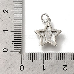 Покрытие стойки латунь микро-паве прозрачный кубический цирконий подвеска&nbsp;KK-H485-27P