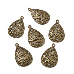 Подвески из сплава с филигранной каплей в тибетском стиле&nbsp;X-TIBEP-Q041-042AB-NR