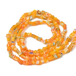 Ручной работы millefiori стеклянные бусины нитки&nbsp;LAMP-P070-02A