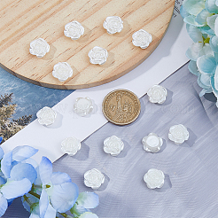 200шт бусины из искусственного жемчуга из АБС-пластика&nbsp;OACR-DC0001-26