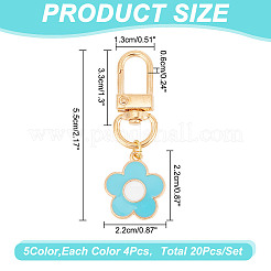 Подвесные украшения из сплава эмали&nbsp;HJEW-AR00001