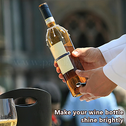 4 шт. латунные цепочки со стразами подвески для бокалов вина&nbsp;HJEW-OC00216