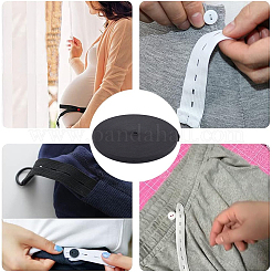 20 шт. пуговицы из смолы с 30-метровым плоским эластичным шнуром из полипропилена и поликоттона&nbsp;DIY-GF0009-64A