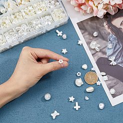 399шт 18 стиля abs пластиковые бусины с имитацией жемчуга&nbsp;KY-DC0001-17