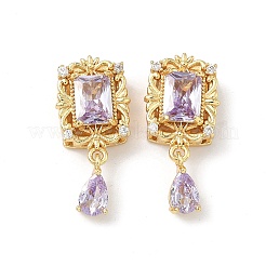 Латунные микро проложить кубического циркония бусы&nbsp;KK-Z139-03G