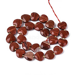 Натуральные красные яшмы бусы пряди&nbsp;G-P592-B17-01