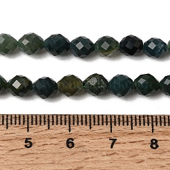 Природные моховой агат бисер нитей&nbsp;G-K376-F16-01