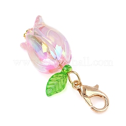 Тюльпан акриловые подвесные украшения&nbsp;HJEW-JM03082-01