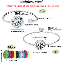 1 шт. браслеты-манжеты из нержавеющей стали&nbsp;BJEW-SC0001-55A