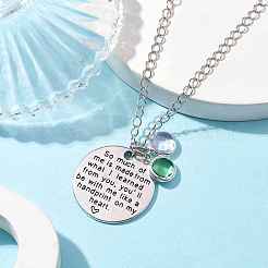 Ожерелья из латуни в честь Дня учителя&nbsp;NJEW-JN04692