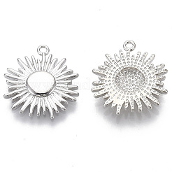 Подвески из латуни солнечное затмение&nbsp;KK-R130-009P-NF