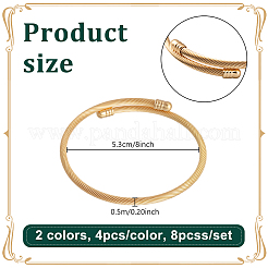 8 шт. 2 цвета&nbsp;BJEW-GO0002-18