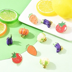 5 шт. 5 стиля латунные булавки из растительной смолы для рюкзака&nbsp;JEWB-YW0001-13