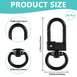 36 шт. поворотные застежки из окрашенного в духовом шкафу сплава&nbsp;FIND-CP0002-88