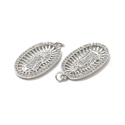 Латунные микро проложить кубического циркония подвески&nbsp;KK-E068-VB094