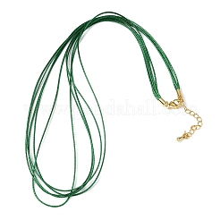 Изготовление ожерелья из двух нитей вощеного шнура толщиной 1 мм&nbsp;MAK-C005-01-G