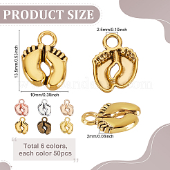 300 шт. 6 цвета подвески из сплава в тибетском стиле&nbsp;FIND-PH0024-79