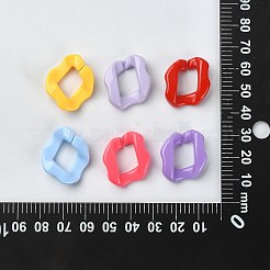 180шт 9 цвета акриловое связующее кольцо&nbsp;MACR-CJ0001-51