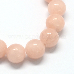 Природные окрашенные желтый нефрит драгоценный камень шарик нити&nbsp;G-R271-8mm-YXS02