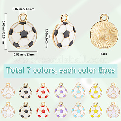 56шт 7 цвета сплава эмалевые подвески&nbsp;FIND-SC0016-11