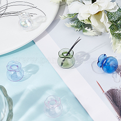 5шт. 5-х цветная стеклянная ваза мини-модель&nbsp;DIY-DR0001-79A