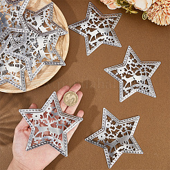 10 шт. железные звездные украшения&nbsp;AJEW-GF0012-09