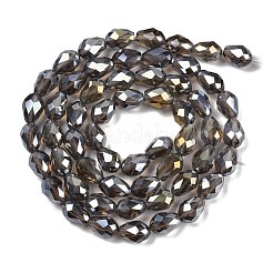 Прозрачные стеклянные бусины гальваническим пряди&nbsp;EGLA-N013-T6mm-B27