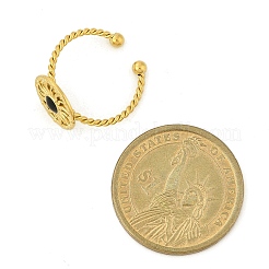 Кольца-манжеты из нержавеющей стали 304 с эмалью для женщин&nbsp;RJEW-G338-01G-02