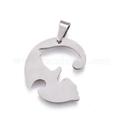 Подвески в виде котят из нержавеющей стали 304&nbsp;STAS-P235-05BP