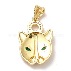 Подвески из латуни с прозрачным фианитом&nbsp;KK-H433-33G