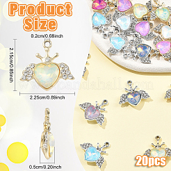 20 шт. 2-цветный сплав с УФ-покрытием&nbsp;FIND-YW0011-17