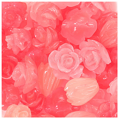 60 шт. 3 вида резных бусин из синтетического коралла&nbsp;CORA-SC0001-08