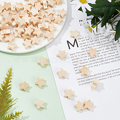 3 пакетик натуральных деревянных бусин&nbsp;WOOD-OC0002-21