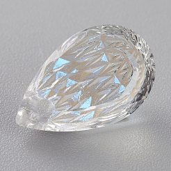 Подвески из тисненого стекла со стразами&nbsp;GLAA-J101-05A-001MO