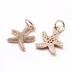 Латунные микро проложить класса AAA кубического циркония подвески&nbsp;ZIRC-P072-05RG-NR