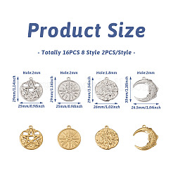 16 шт. 8-х стильная стойка с покрытием из нержавеющей стали 304 подвески&nbsp;STAS-BY0001-13