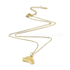 Ионное покрытие(ip) 304 нержавеющая сталь подвески ожерелья для женщин&nbsp;NJEW-B080-02G