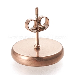 Ионное покрытие (ip) серьги-гвоздики из нержавеющей стали 304&nbsp;STAS-K202-05E-RG