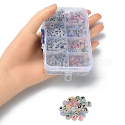 480шт 8 стиля светящиеся акриловые бусины&nbsp;MACR-YW0002-11