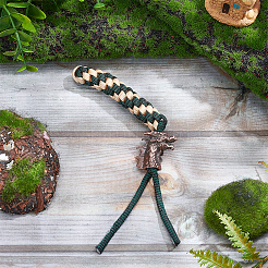 Открытый инструмент edc латунная парашютная веревка европейские бусины&nbsp;KK-WH0081-45R