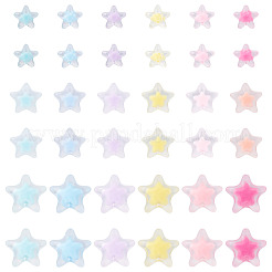 150шт 3 стиля матовые прозрачные акриловые бусины&nbsp;OACR-TA0003-57