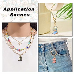 24 шт. 12 стильных подвески из сплава светлого золота с принтом&nbsp;FIND-YW0011-62