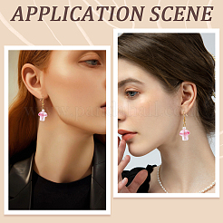 64шт 8 цвета прозрачные стеклянные бусины&nbsp;GLAA-PA0001-24