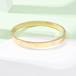 Шарнирные браслеты из нержавеющей стали 304 для женщин&nbsp;BJEW-B161-11G-01