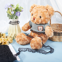 10 ярд плиссированной кружевной отделки из полиэстера&nbsp;OCOR-GF0003-52B