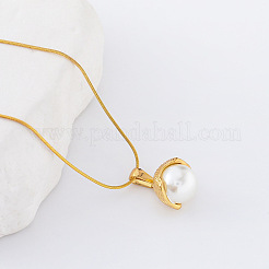 3 шт. минималистичные ожерелья из нержавеющей стали с имитацией жемчуга в форме ракушки для женщин&nbsp;RY2532